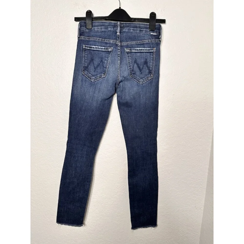 Mother Looker‎ Ankle Fray Denim Stretch Jeans